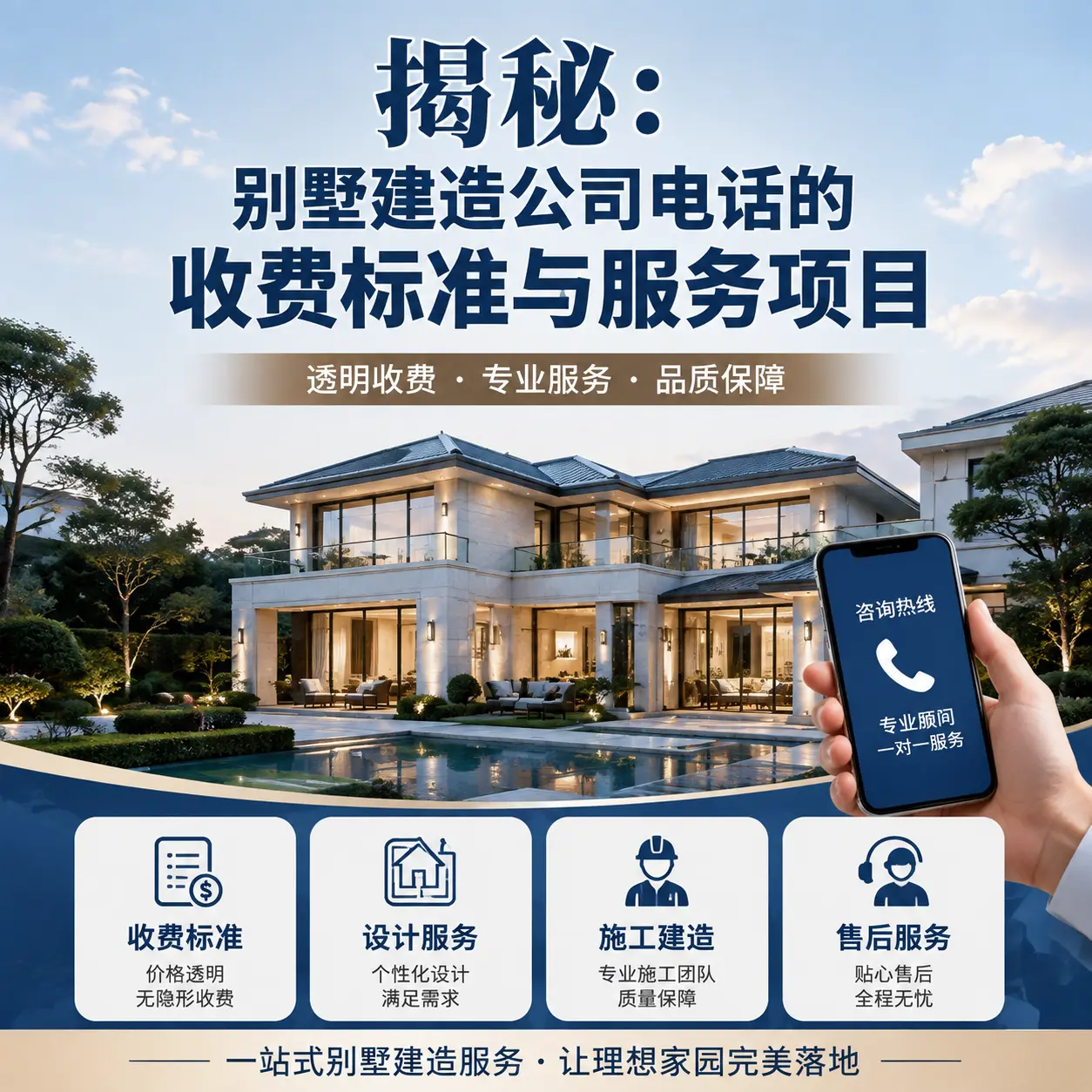 揭秘：平塘别墅建造公司电话的收费标准与服务项目