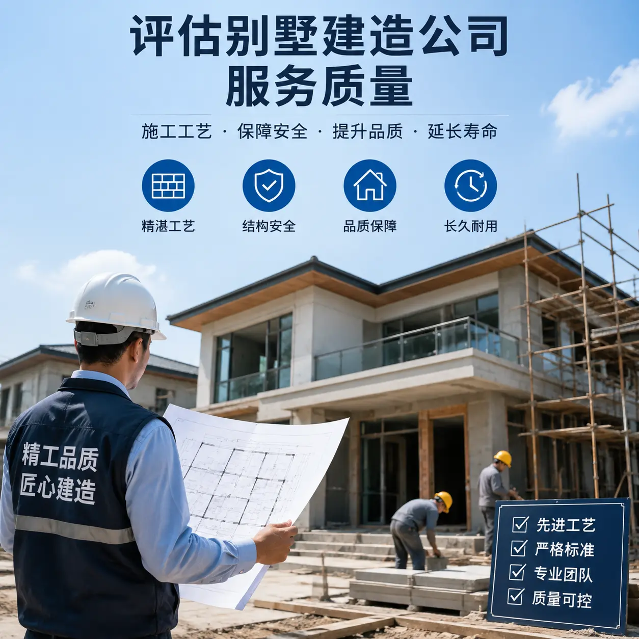 如何评估 平塘 别墅建造公司的服务质量?
