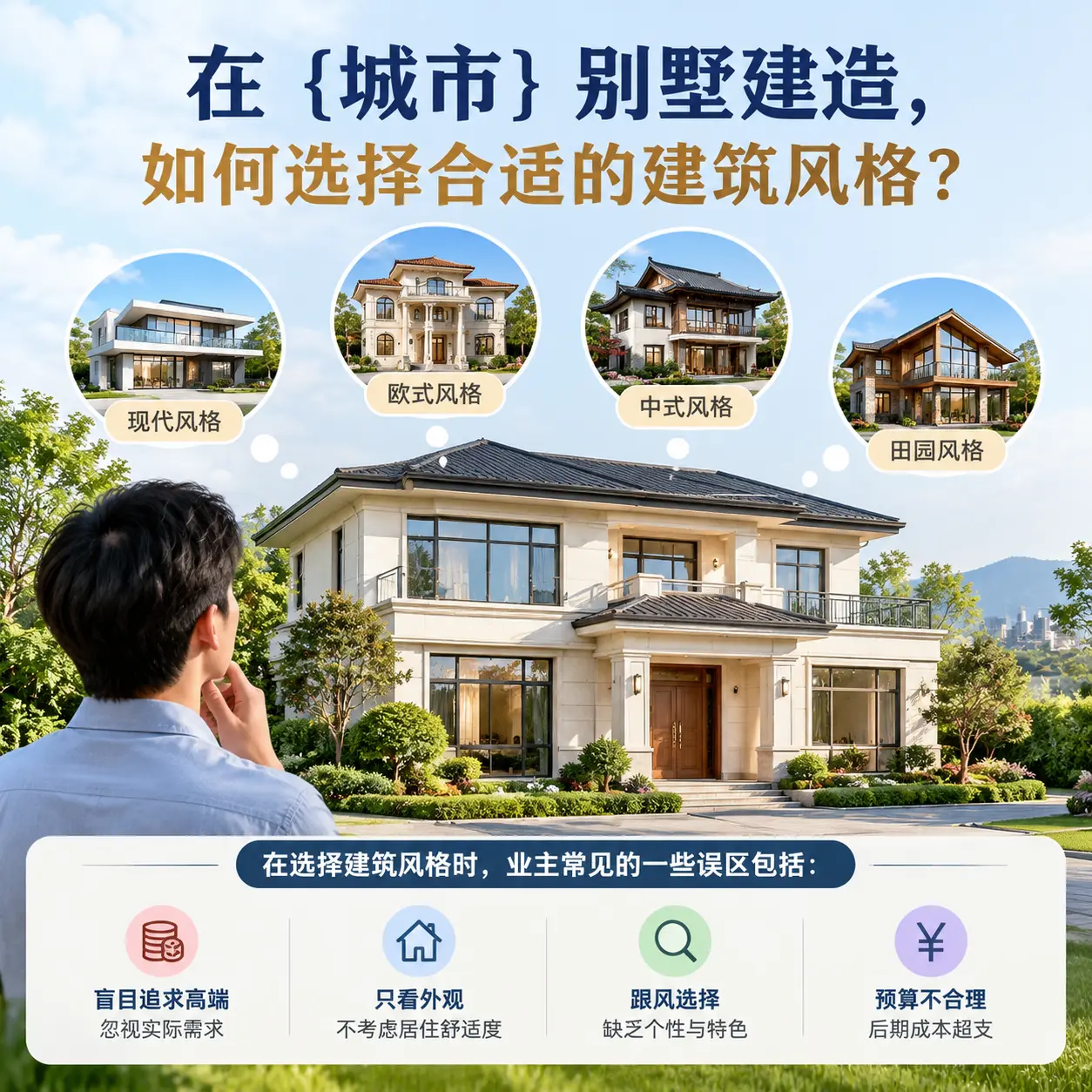 在 平塘 别墅建造，如何选择合适的建筑风格？