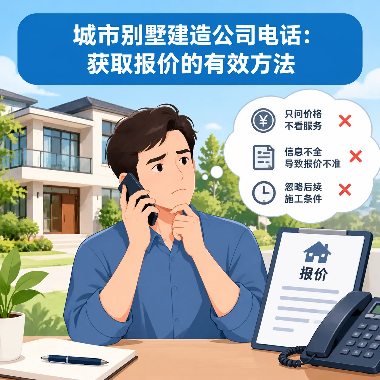 平塘别墅建造公司电话:获取报价的有效方法