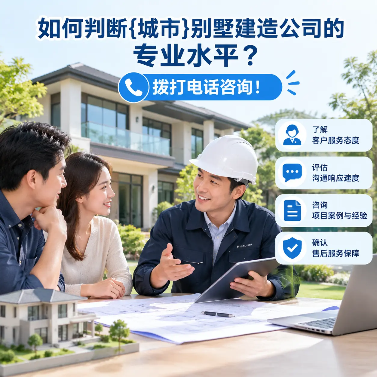 如何判断平塘别墅建造公司的专业水平?拨打电话咨询!