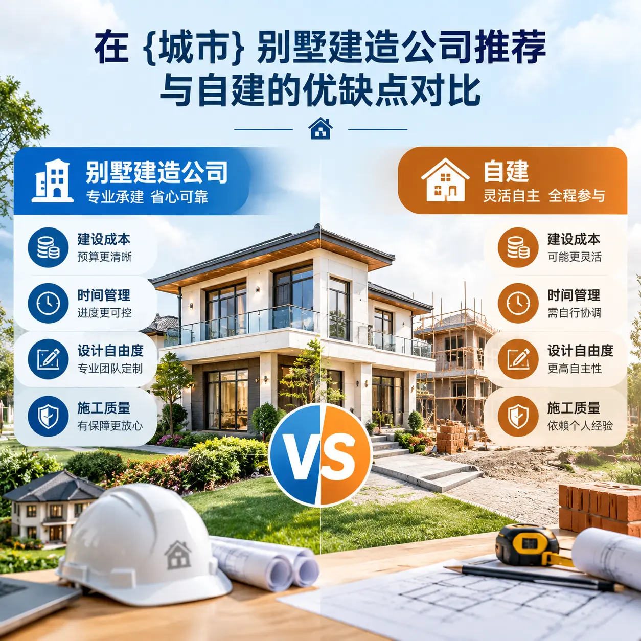 在 平塘 别墅建造公司推荐与自建的优缺点对比